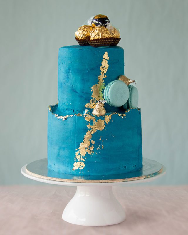 Turquoise wedding cake - Ambrosia Cake Creations